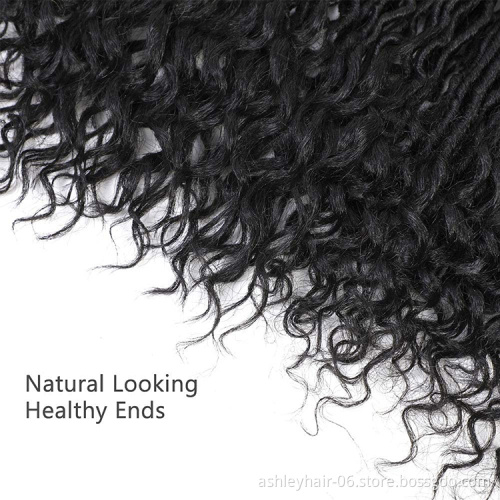Julianna 18Inch 75G Extensions Wholesale12 Inch Braids Crochet Bohemia Goddess Faux Locs Kanekalon Synthetic Braid Hair